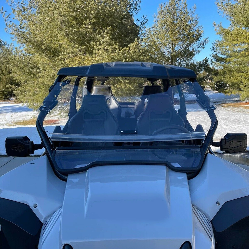Parabrisas delantero abatible 2 en 1 resistente a arañazos para Arctic Cat Wildcat 4 1000 Foto 4 de 4