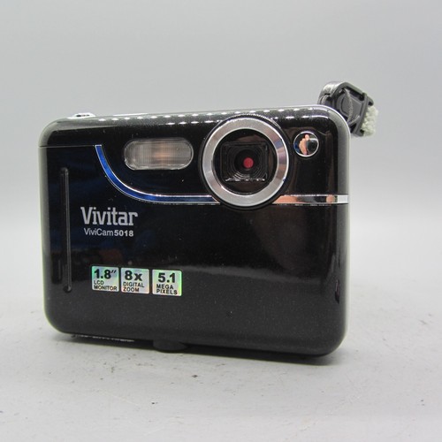 Vivitar Digital Camera Vivicam 5018 5.1MP Black Tested - Picture 2 of 9