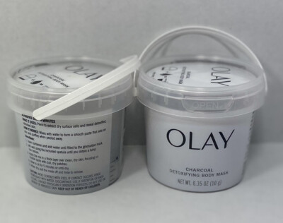 2x Olay Charcoal Detoxifying Body Mask, 0.35 oz Each 10g