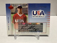 Drew Meyer 2004 USA Baseball National Team Alumni Signatures Black Ink /360