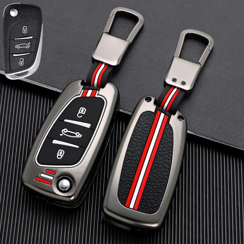 Zinc Alloy Silicone Car Key Case Cover For Peugeot 307 308 807 3008 5008 Expert Foto 3 de 4