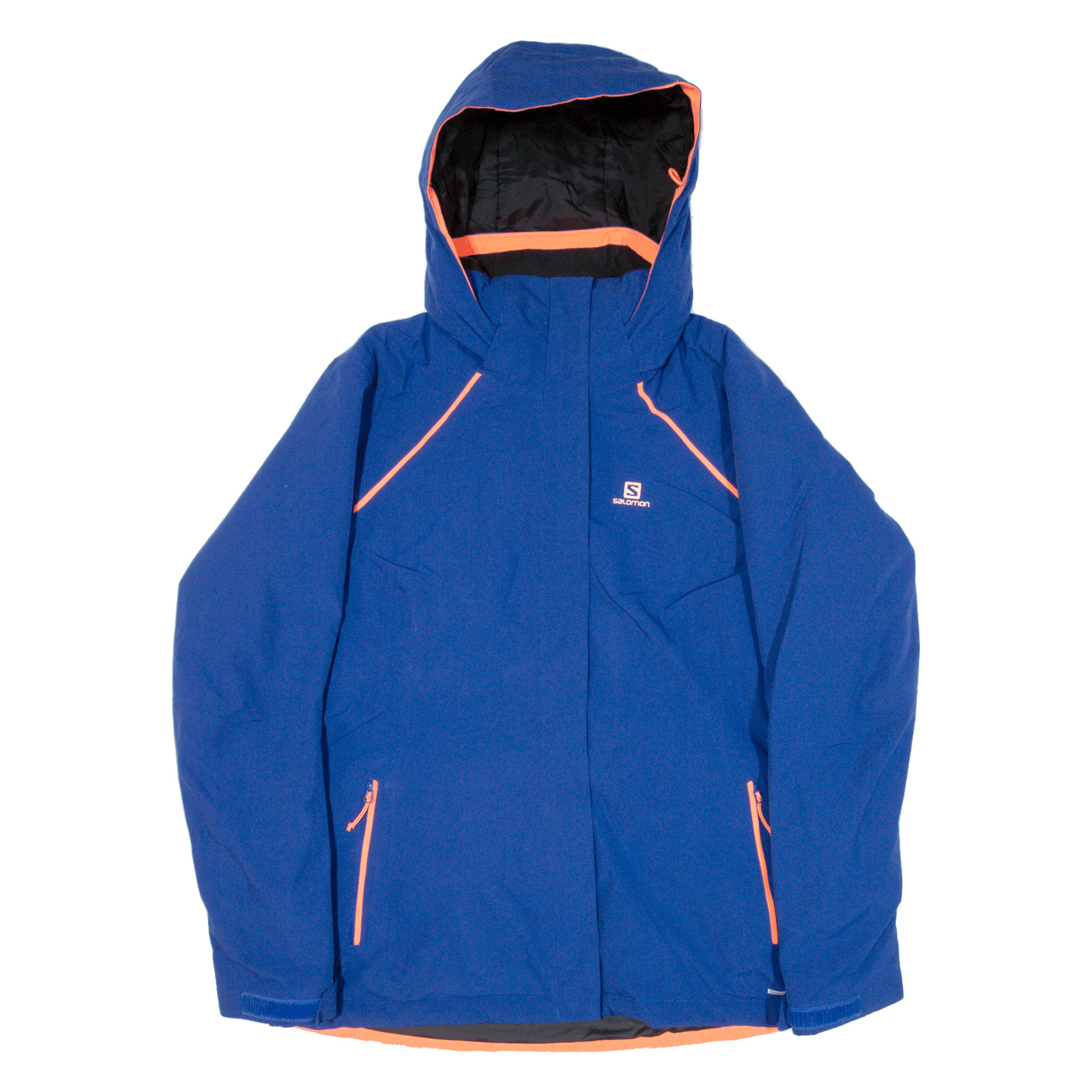 SALOMON Cappotto da sci donna isolato blu con cappuccio L