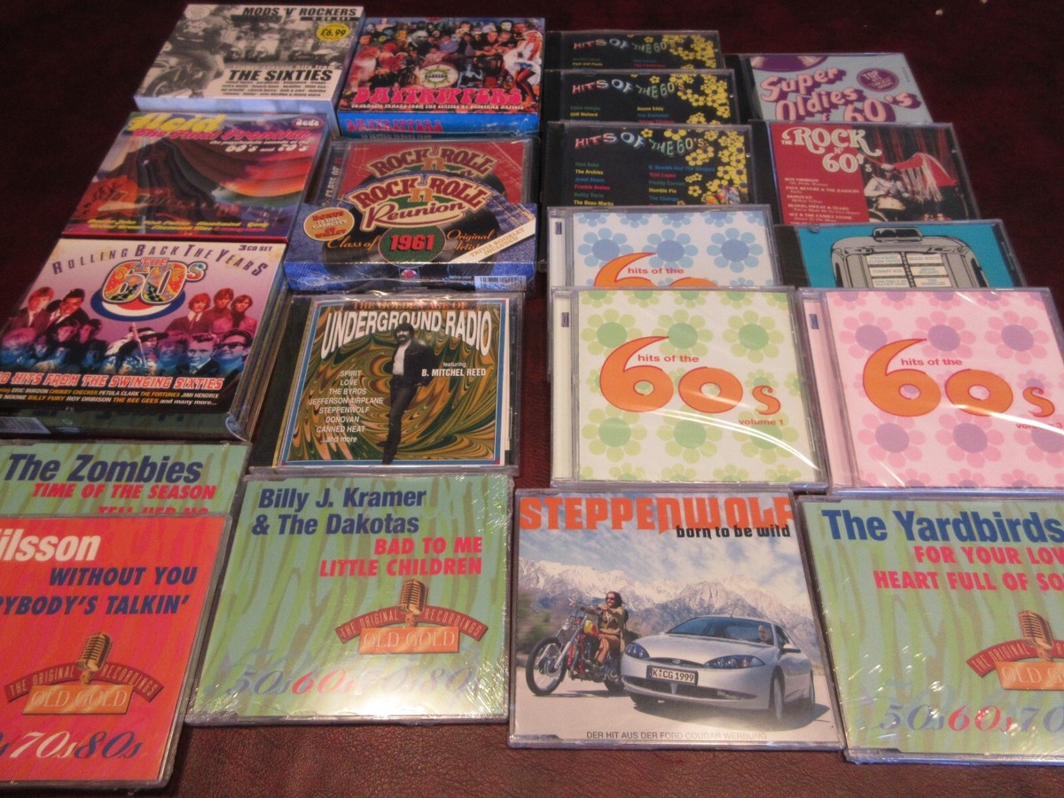 60'S UNDERGROUND RADIO 430+ HITS 27 CDS STEPPENWOLF YARDBIRDS