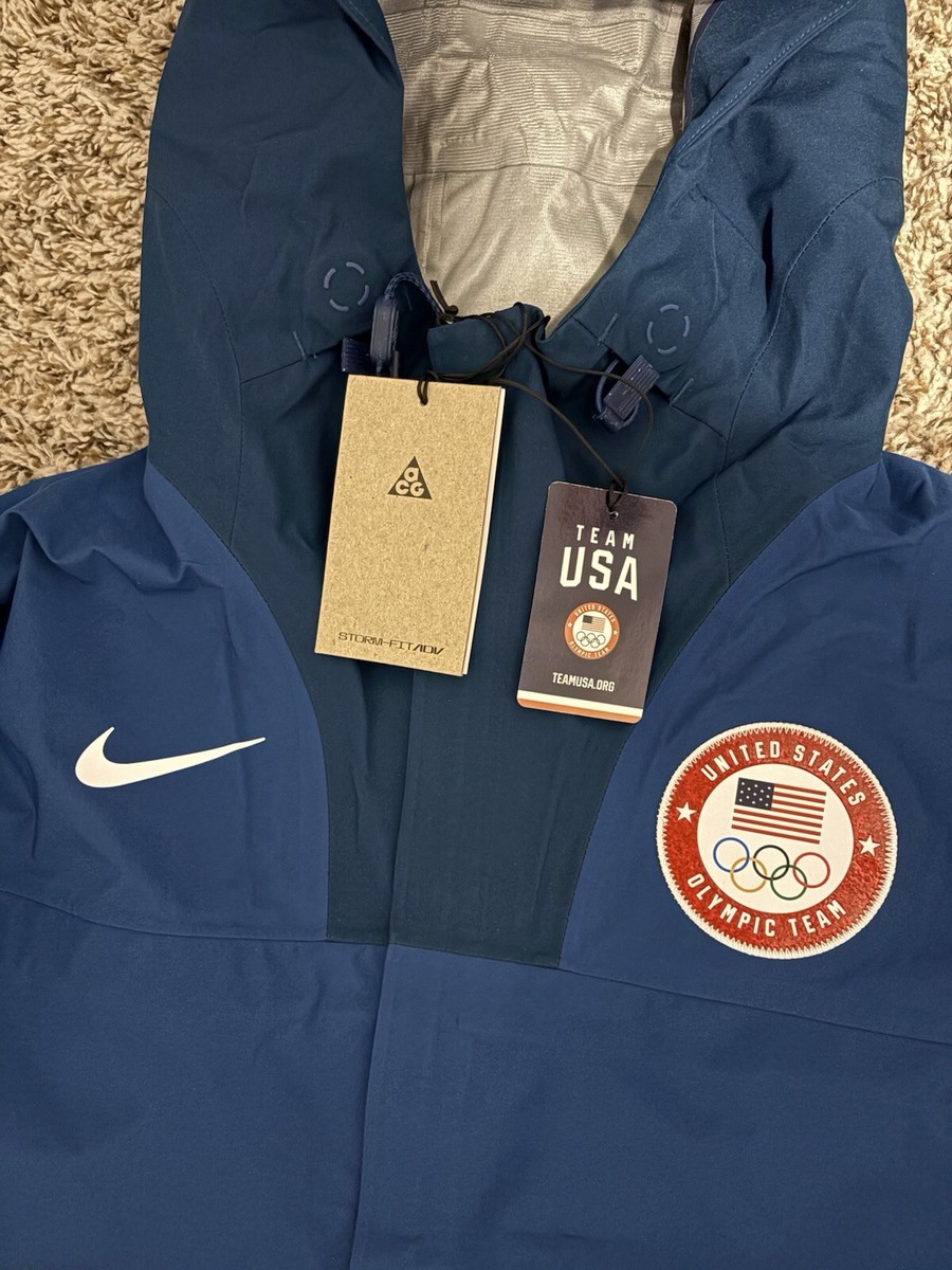 日本未発売 Nike US National Team Goretex JKT Nike 2022 USA/BEIJING Olympic ACG Gore-Tex Blue Jacket