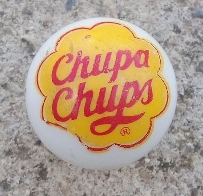 vintage alte Kugel Gattung Werbekappe Chupa Chups