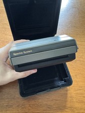 Vintage Polaroid Spectra System Instant Film Camera W/HandStrap TESTED Case
