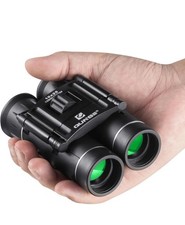 QUNSE Mini Pocket Small Binoculars, 10x25 Bird Watching Compact Folding Binocul