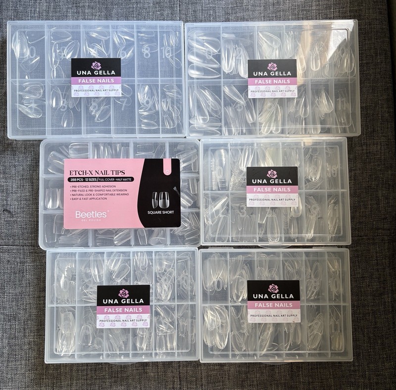 6 Packs Of Nails ( Nails Are New But Packs Have Been Opened See Description)