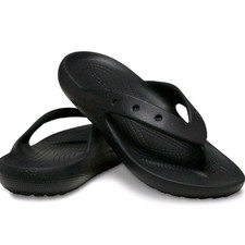 Crocs Adult Sandals Classic 209402 Flip Flops 2.0 - Size M5/W7 - Black