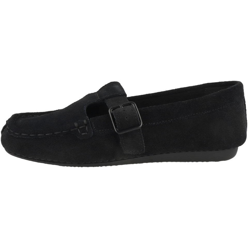 Clarks Freckle Tbar Mules Plate Forme Slip On Cuir Rose Daim 41 - Photo 1/1