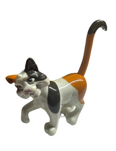 Vtg Barbie Wolfie Calico Cat Plastic 3" Figure Toy Princess and the Pauper B-11