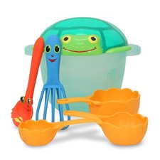 Melissa  Doug Sunny Patch Seaside Sidekicks Sand Baking Set-Beach Toy