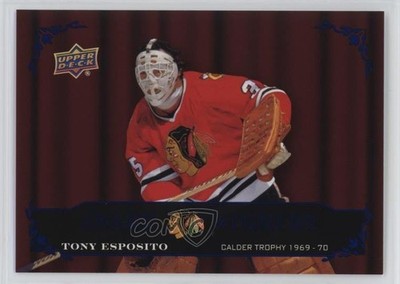 2025 Chicago Blackhawks Centennial Windy City Blue 15/65 Tony Esposito HOF 0be5