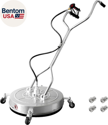#ad 24quot; Pressure Washer Surface Cleaner with 4 WheelsDual HandleStainless Steel Ho $396.28