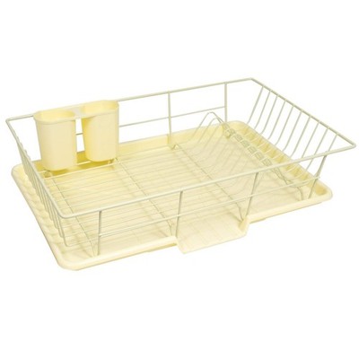 Space-Saving 3-Piece Dish Drainer Rack Set: Efficient Kitchen Organizer for Q...