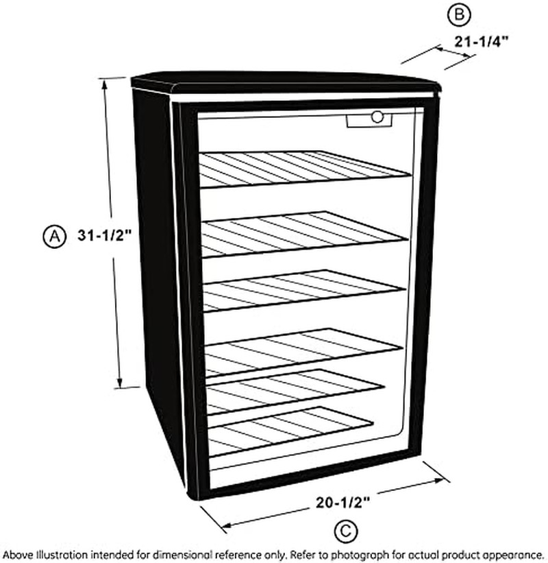 150-Can Mini Fridge with Lock & Key, Glass Door, Automatic LED Interior Light, 4