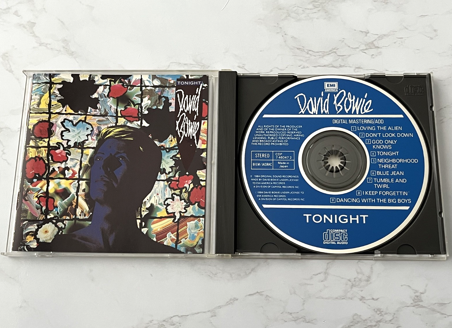 David Bowie Tonight CD TARGET ERA! JAPAN EMI CDP 7 460472 Ziggy ...