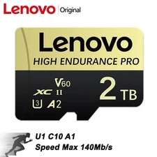 Lenovo SD Card 2TB 1TB 512GB 256GB 128GB High Speed TF Card U3 Class 10 4K Video