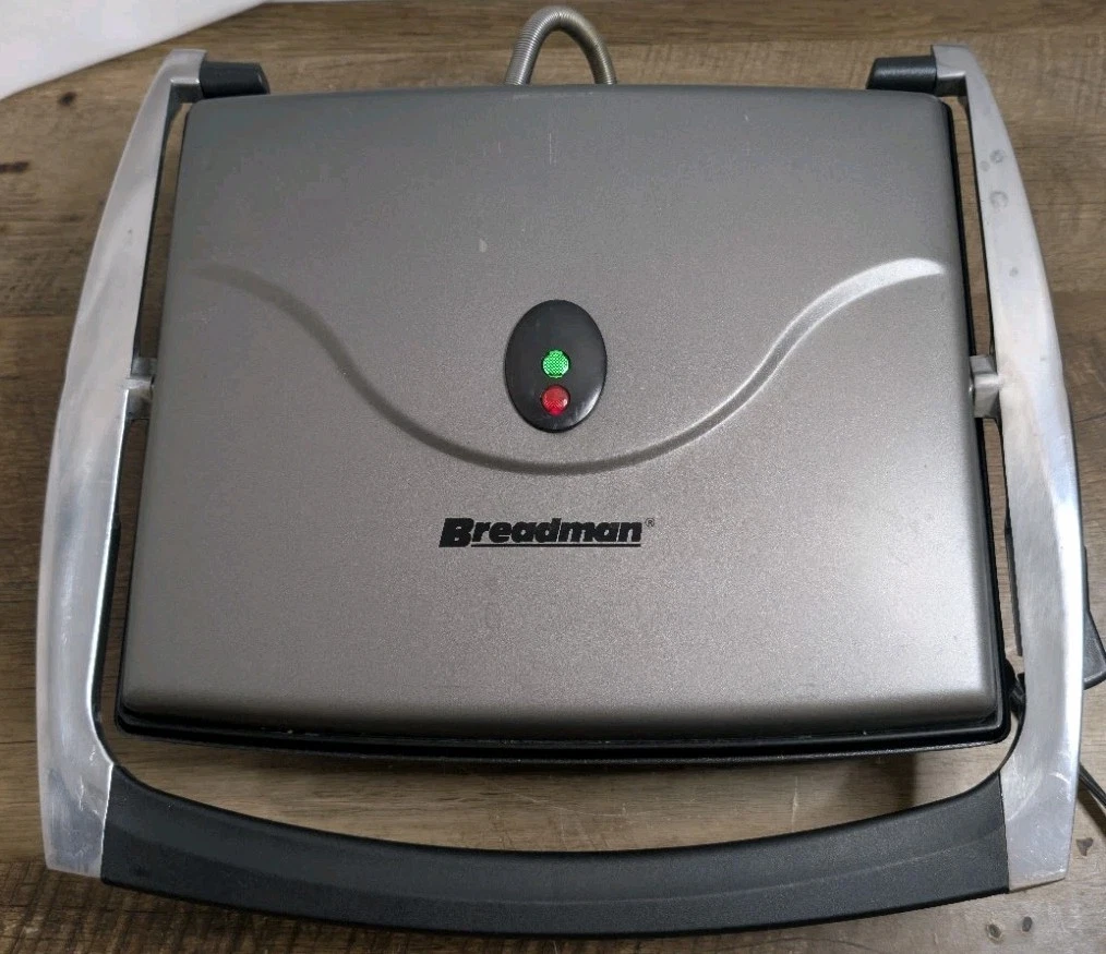 Breadman Model TR456 Non-Stick Panini Maker Indoor Grill Sandwich Maker