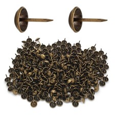 Jiozermi 300 Pcs Bronze Upholstery Tacks 7/16'' Round Head Diameter Upholster...