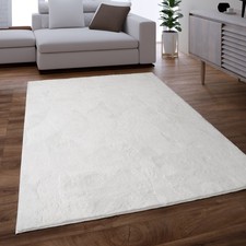 Teppich Wohnzimmer Kunstfell Shaggy Hochflor Waschbar In Waschmaschine Soft Uni 
