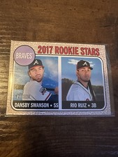 Dansby Swanson / Rio Ruiz 2017 Topps Heritage Rookie Stars #76 RC Atlanta Braves