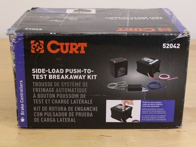 Curt 52042 Push-to-Test Breakaway Kit with Side-Load Battery - New Open Box