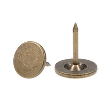 Upholstery Nails Tacks 11x1.2x13mm Flat Head Furniture Nail Bronze Tone 50Pcs