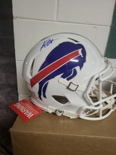 Keon Coleman Signed Auto Full Size Speed Authentic Helmet Buffalo Bills COA