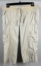 Calvin Klein Stretch Cargo Capri Pants Women  s Size Large 38x21