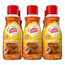 Nestle Coffee Mate Hazelnut Creamer Liquid – Triple 16 Fl Oz (Pack of 6)
