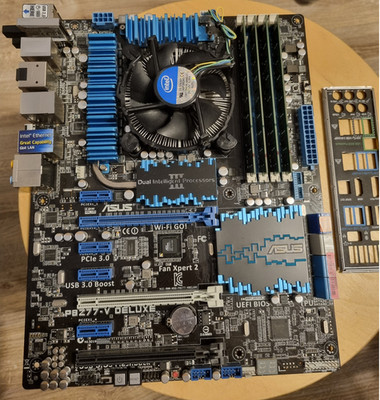 Asus P8Z77-V Deluxe   Motherboard + CPU-Intel Core i7-2600 +DDR3 4x4GB