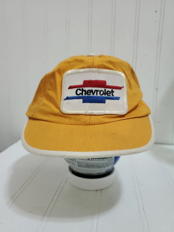 Gorra de béisbol vintage parche Chevrolet para bebé talla infantil sombrero niños infante amarillo Foto 2 de 4