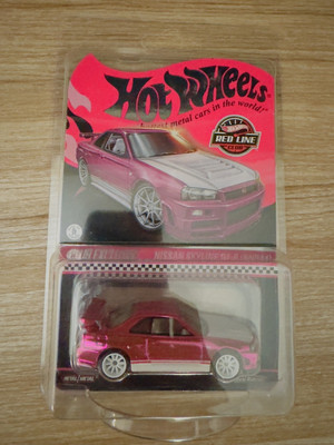 Hot Wheels RLC Exclusive Nissan Skyline GT-R (BNR34) Pink HNL06