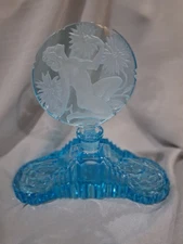 Czech Blue Nude Chrysanthemums Perfume bottle