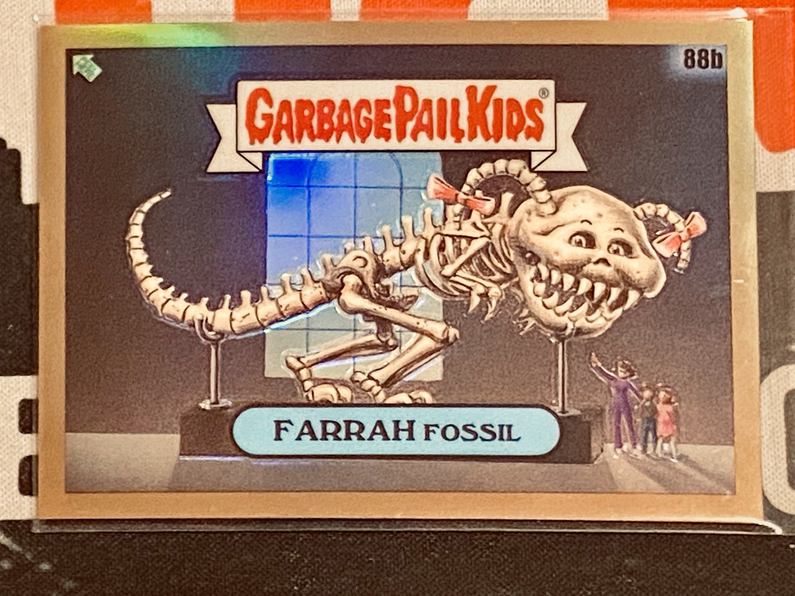 2020 GARBAGE PAIL KIDS CHROME SERIES 3 - FARRAH FOSSIL 88b GOLD 37/50