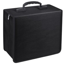 CD Case, 400 Capacity DVD Case Wallets Protective Storage Organizer Holder Bo...