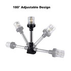 White Led Fold Down Boat Stern Light Boat Anchor Light For Pontoon And