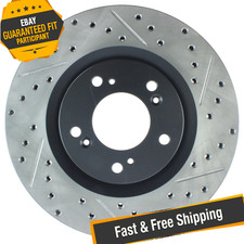 Stoptech Sport Drilled Slotted 1-piece Front Brake Rotor For 00-09 Honda S2000 Stoptech Sport Drilled Slotted 1-piece Front Brake Rotor For 00-09 Honda S2000