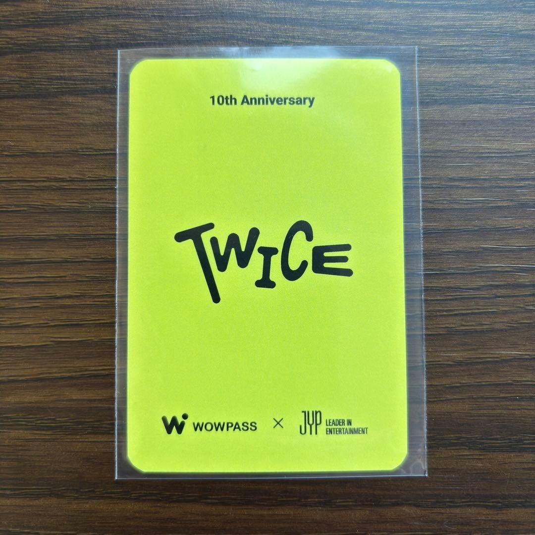 WOWPASS TWICE SANA2枚セット TWICE SANA 10th Anniversary WOWPASS Official Photocard PC Photo
