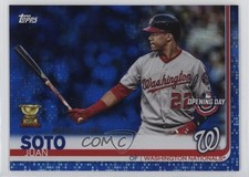 2019 Topps Opening Day Blue Foil Juan Soto #128 7xr