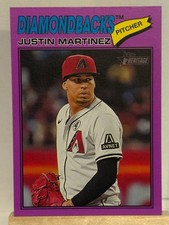 2026 Topps Heritage Justin Martinez Light Purple Parallel SP