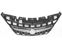 Gitter Grill Vorne FÜR Opel Astra J GTC 2012-2015 Schwarz MIT Chromleiste