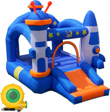 Bounce House, Inflatable Bouce House for Kids 3-6 with Basketball Hoop Jump Area