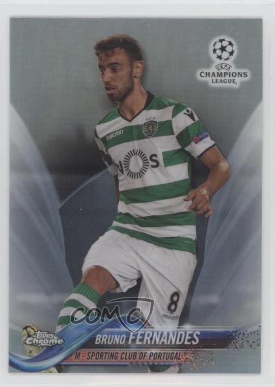 2017-18 Topps Chrome UCL Refractor Bruno Fernandes #66 7xr