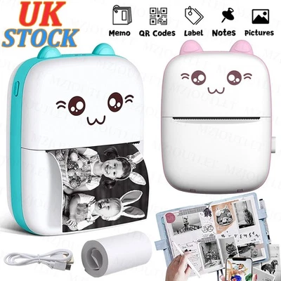 Mini Pocket Thermal Printer Bluetooth Phone Photo Label Sticker Printing Machine - Image 1 of 4