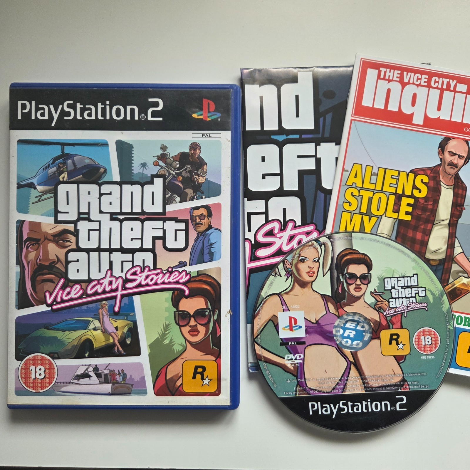Grand Theft Auto Vice City Stories PS2 w/ Map + Manual🎮 Multibuy Deal – Tracked