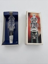 Austrian Mikasa Crystal Monterey Decorative Wine Bottle Stopper Topper Vintage