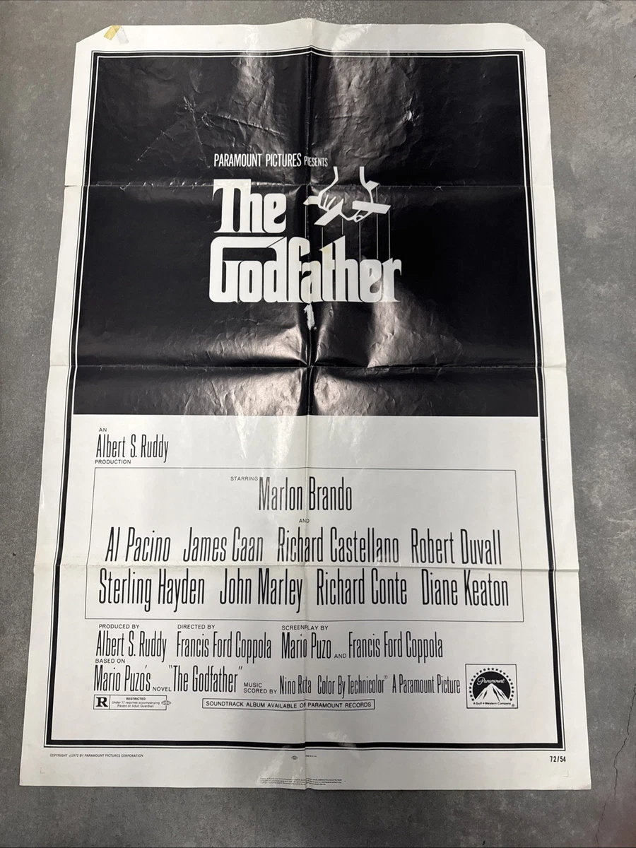 25+ Godfather Movie Poster Memorabilia Original US Posters (1970