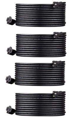 4 Turbo-Series Black 25 FT Indoor / Outdoor  16/3 Extension Cord  Weatherproof